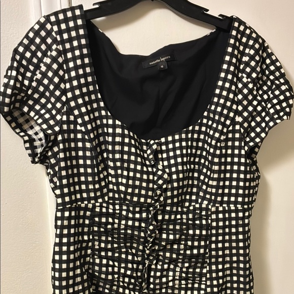 Nanette Lepore Monochrome Checkered Dress - Picture 3 of 3